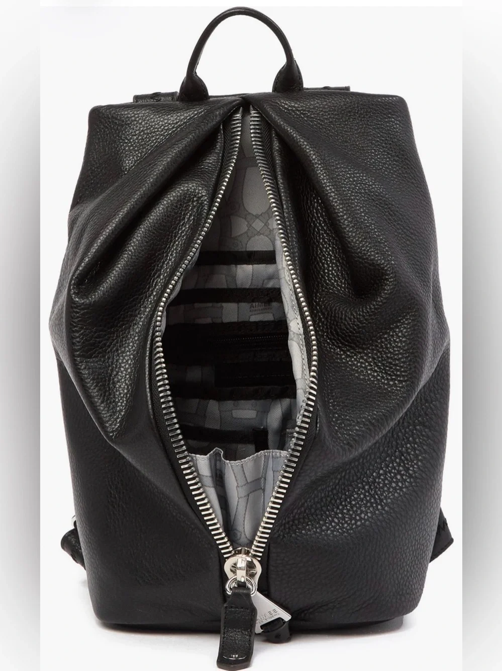 Aimee Kestenberg Tamitha Black Pebbled Leather Backpack